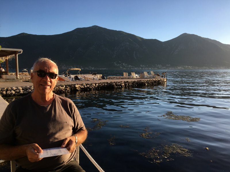 Enjoying the evening by the Bay of Kotor Evening by Kotor Bay
