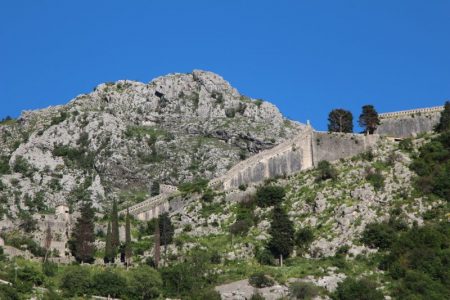 Kotor fortress walls