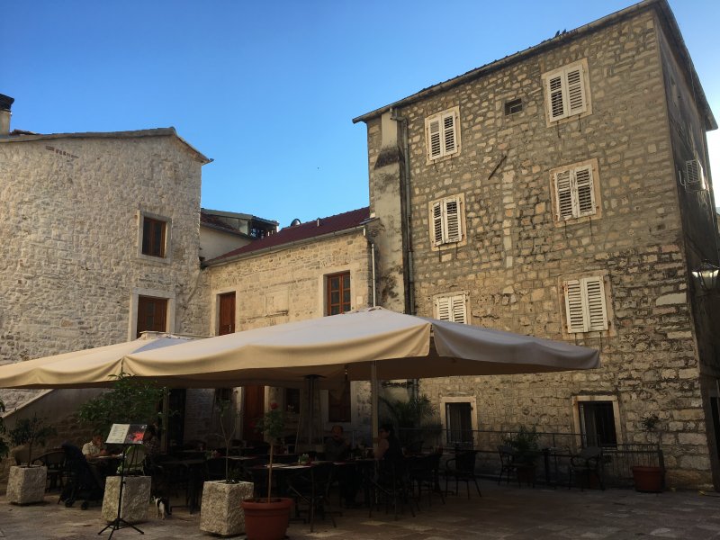 A Kotor Old Town square Kotor Old Town square