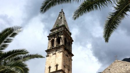 Perast church tower