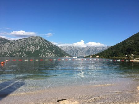The Bay of Kotor from Morinj beach