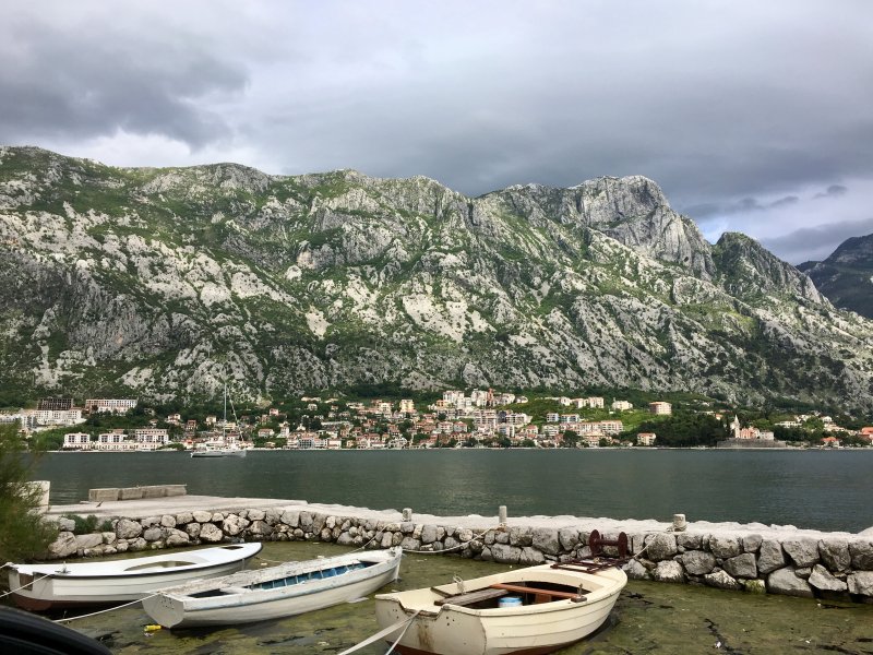 View across the Bay of Kotor View across the Bay of Kotor
