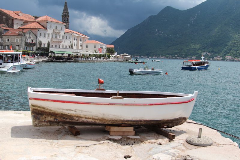 View of Perast, Montenegro View of Perast, Montenegro