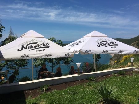 Cafe between Kotor and Budva