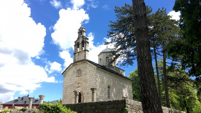 Montenegero drive: Cetinje chruch Cetinje church, Montenegro