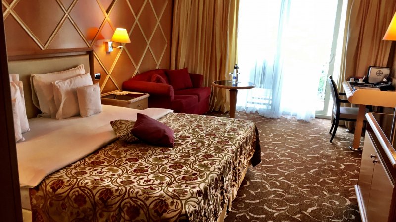 Montenegro drive: our Budva hotel room Our Hotel Splendid room