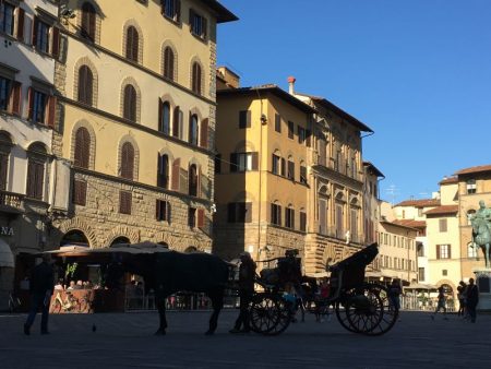 Central square of Florence, Italy