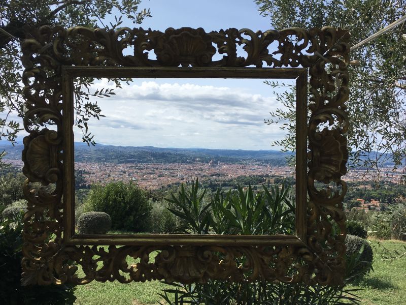 Our Florence office window Florence from the hills