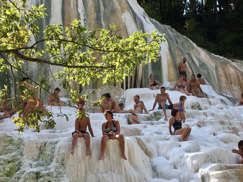 Italy by train and car, Bagni San Filippo Italy by train and car, Bagni San Filippo