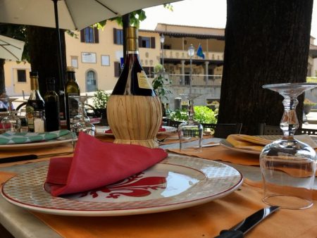Italy by train and car: lunch in Fiesole, Tuscany