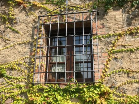 Our window at Agriturismo La Casa Nuova, Castelmuzio