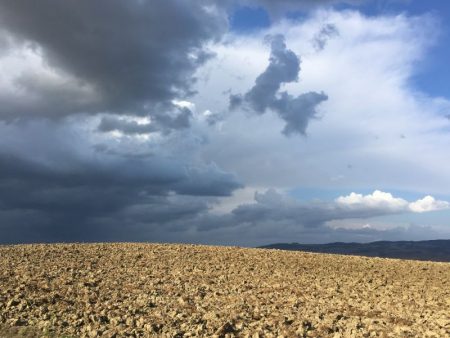 Touring Tuscan countryside by rental car: Val d'Orcia