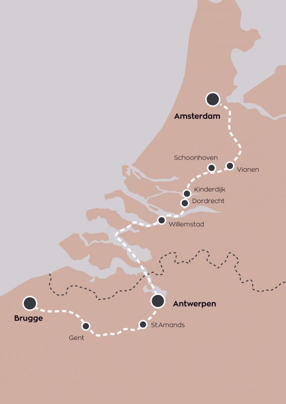 Cultural Cruises Europe Wealth of Culture Tour Map