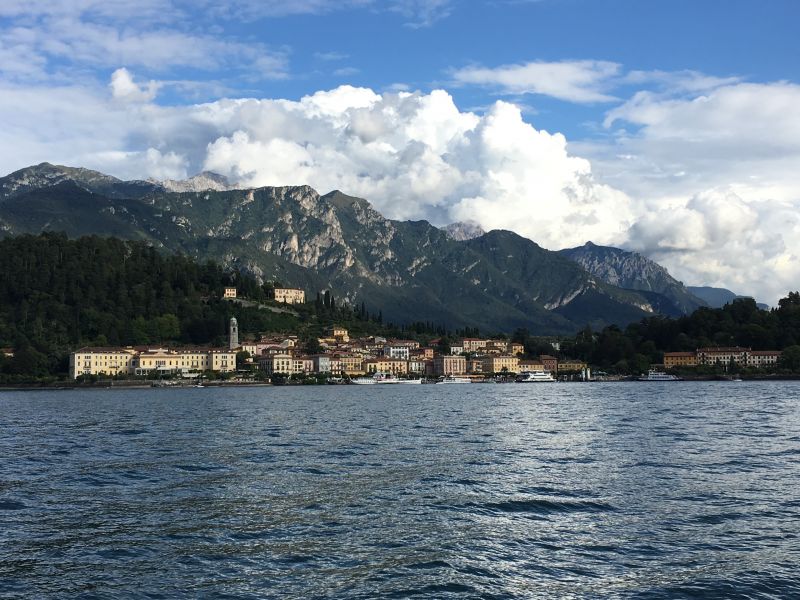 Bellaggio in the center of Lake Como