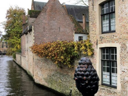 Bruges canalside view