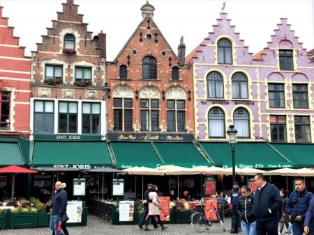Guildhouses around Bruges main square