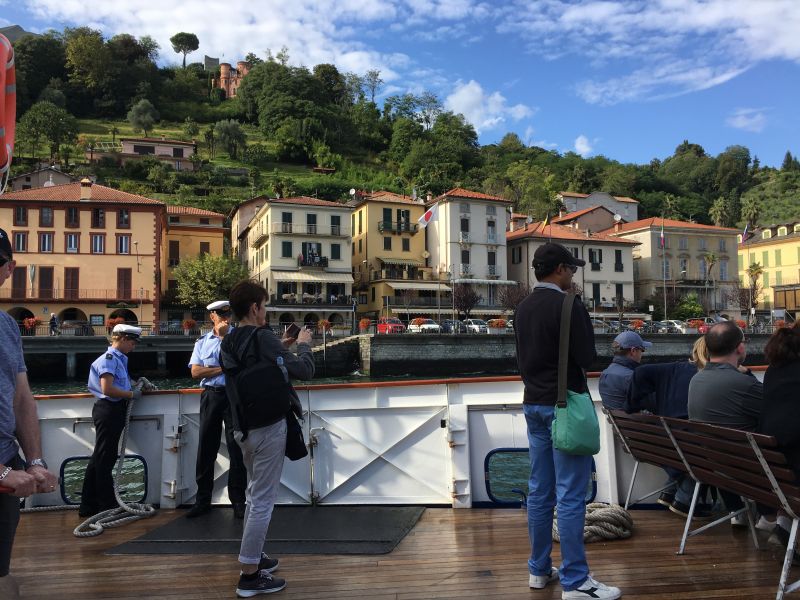On a Lake Como ferry