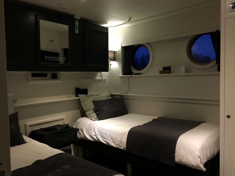 River cruising through the Low Countries: Magnifique III cabin