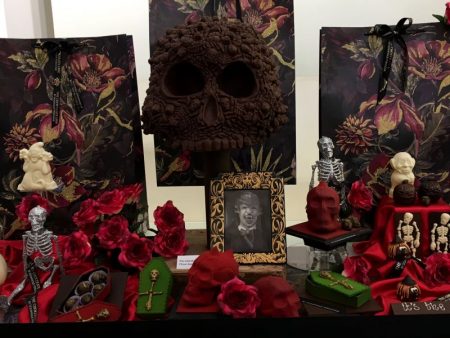 Belgian chocolate factory Halloween table