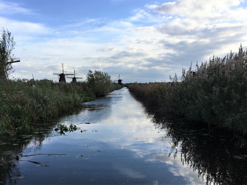 Kinderdijk Unesco World Heritage windmills draining the marshland