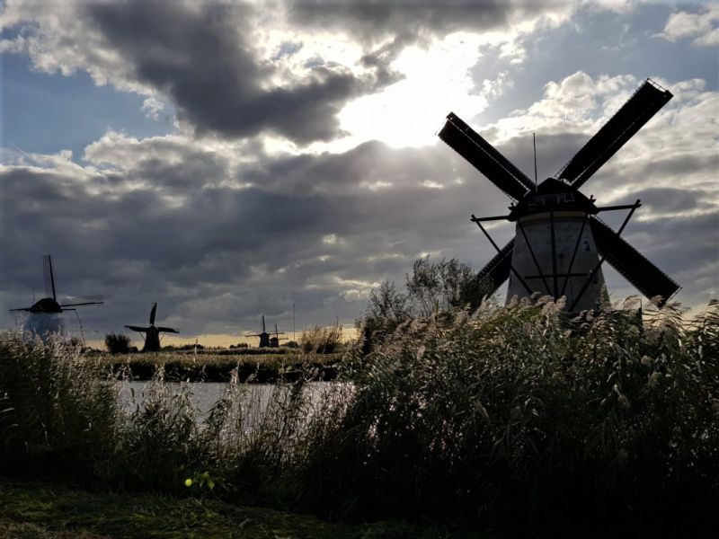 Waterways and windmills of the Netherlands