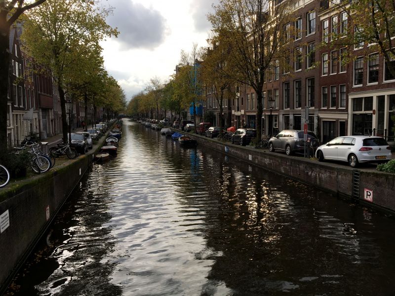 River cruising in Amsterdam