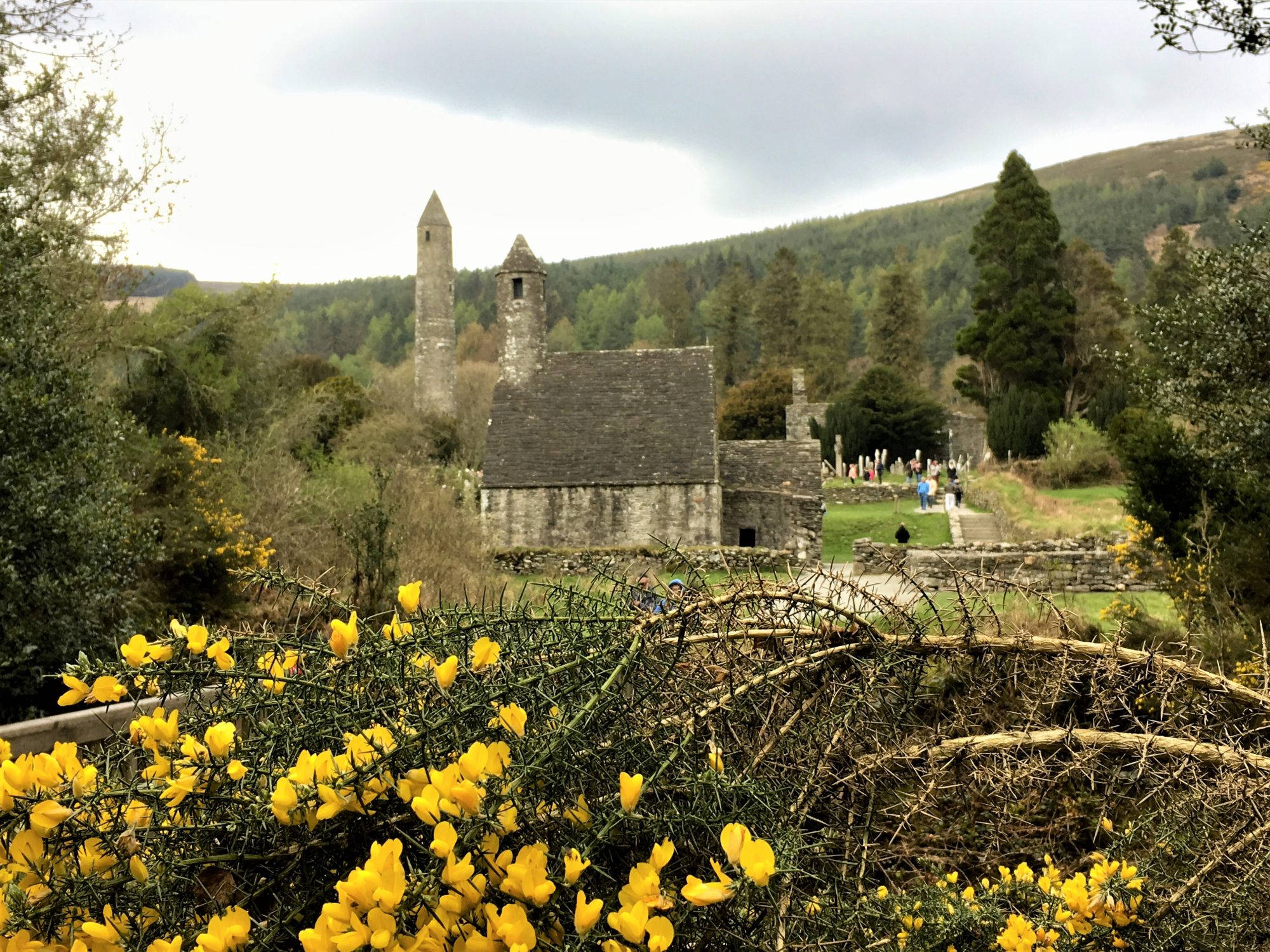 The historic monastic site of Glendalough, Wicklow Mountains Glendalough, St. Kevin's Church
