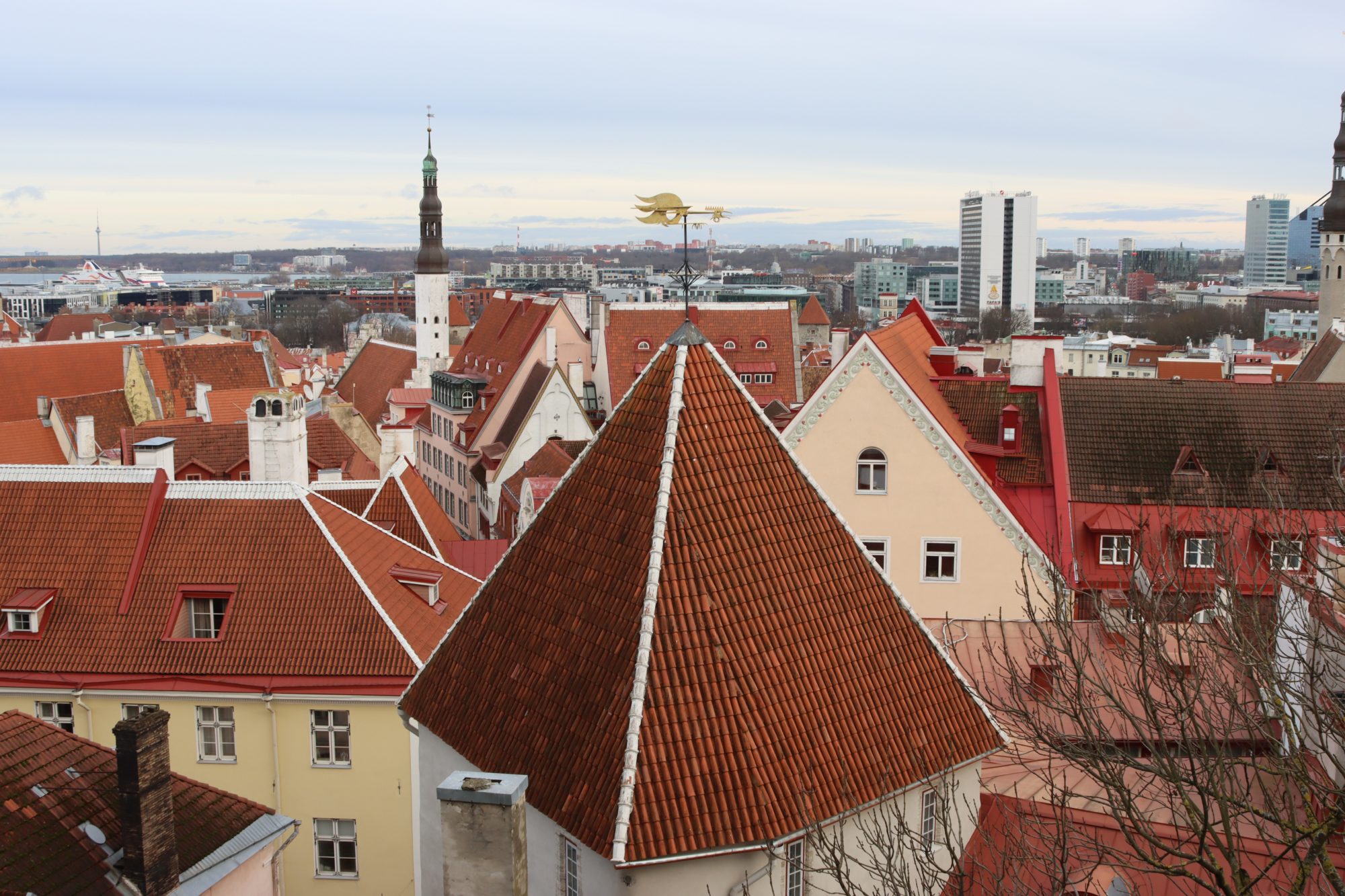 Tallinn city view from Toompea