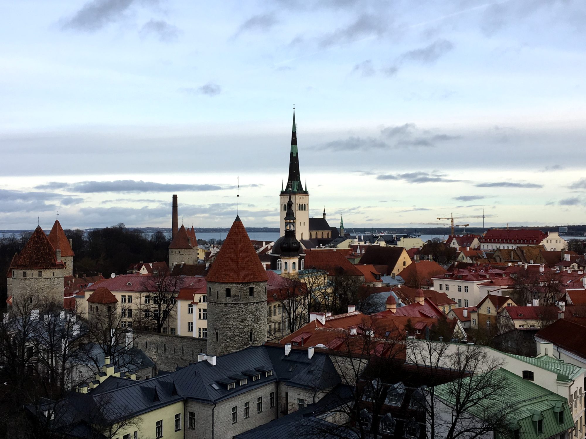 Historic Tallinn Old Town, the capital of Estonia