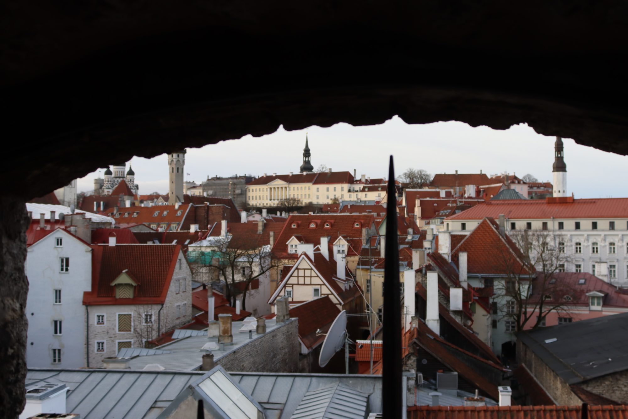 Tallinn Old Town from the medieval town wall