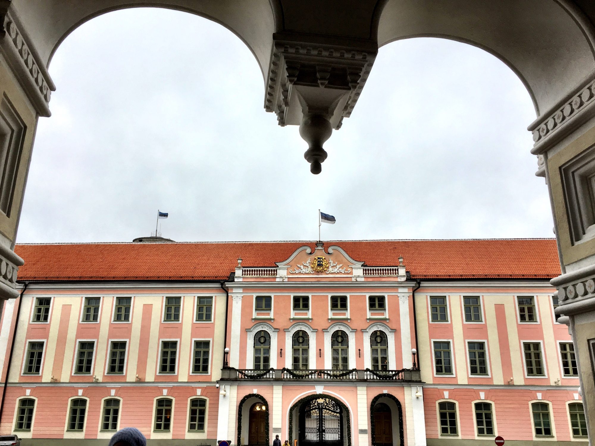 Estonian Parliament building on Toompea Hill