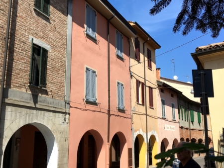 Quiet street in Fontanellato, Emilia Romagna