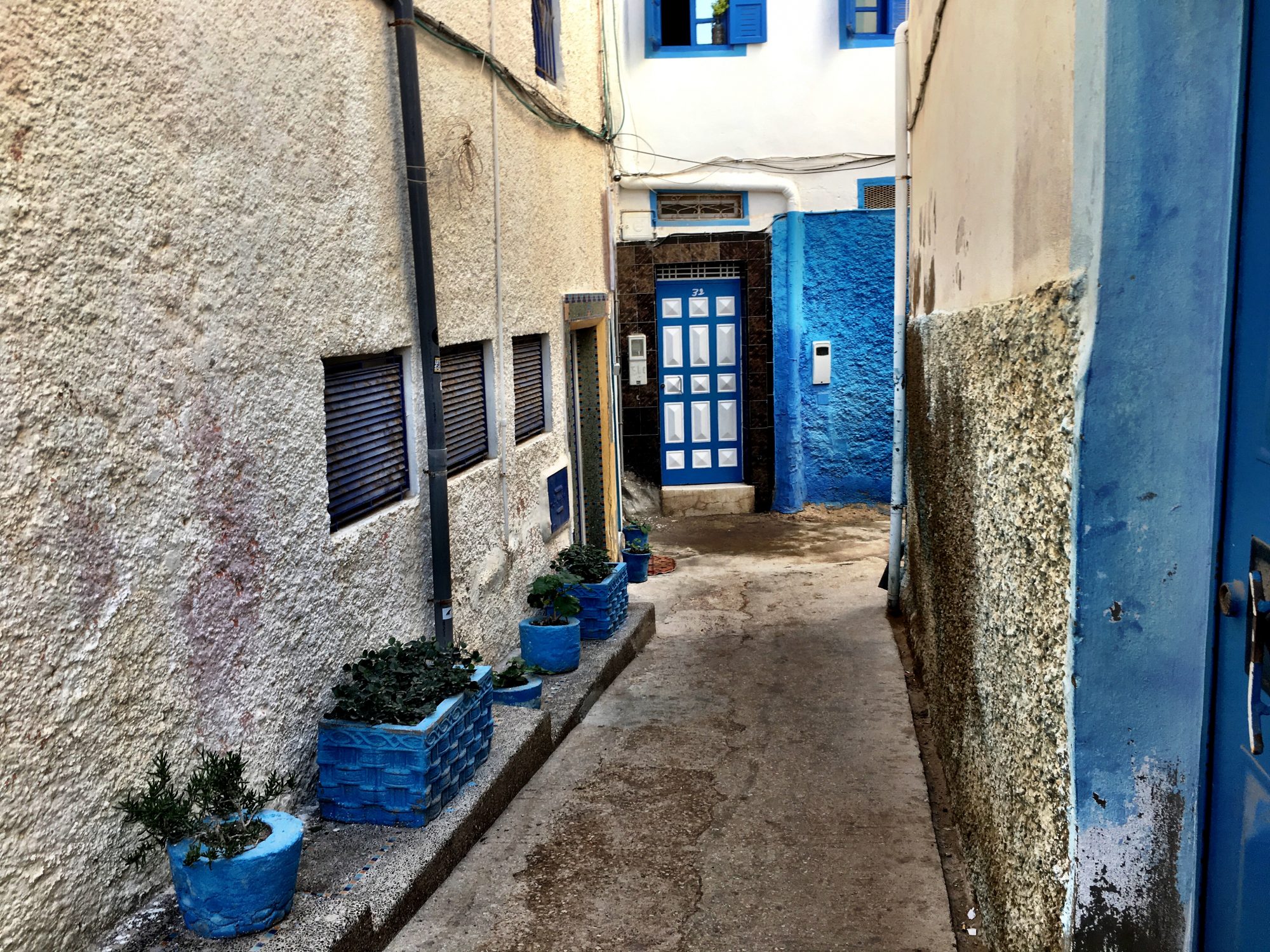 Taghazout, a blue village in Morocco Taghazout, a blue village in Morocco