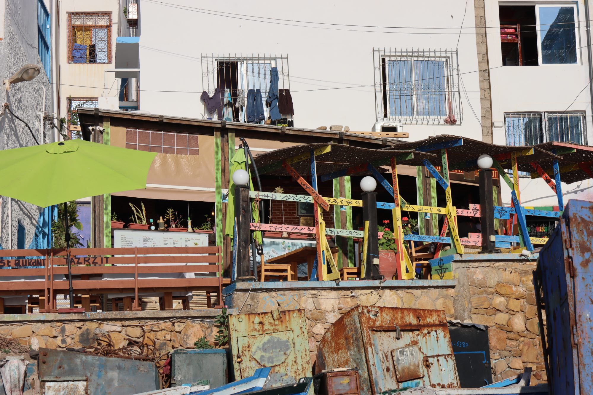 A Taghazout cafe A Taghazout cafe
