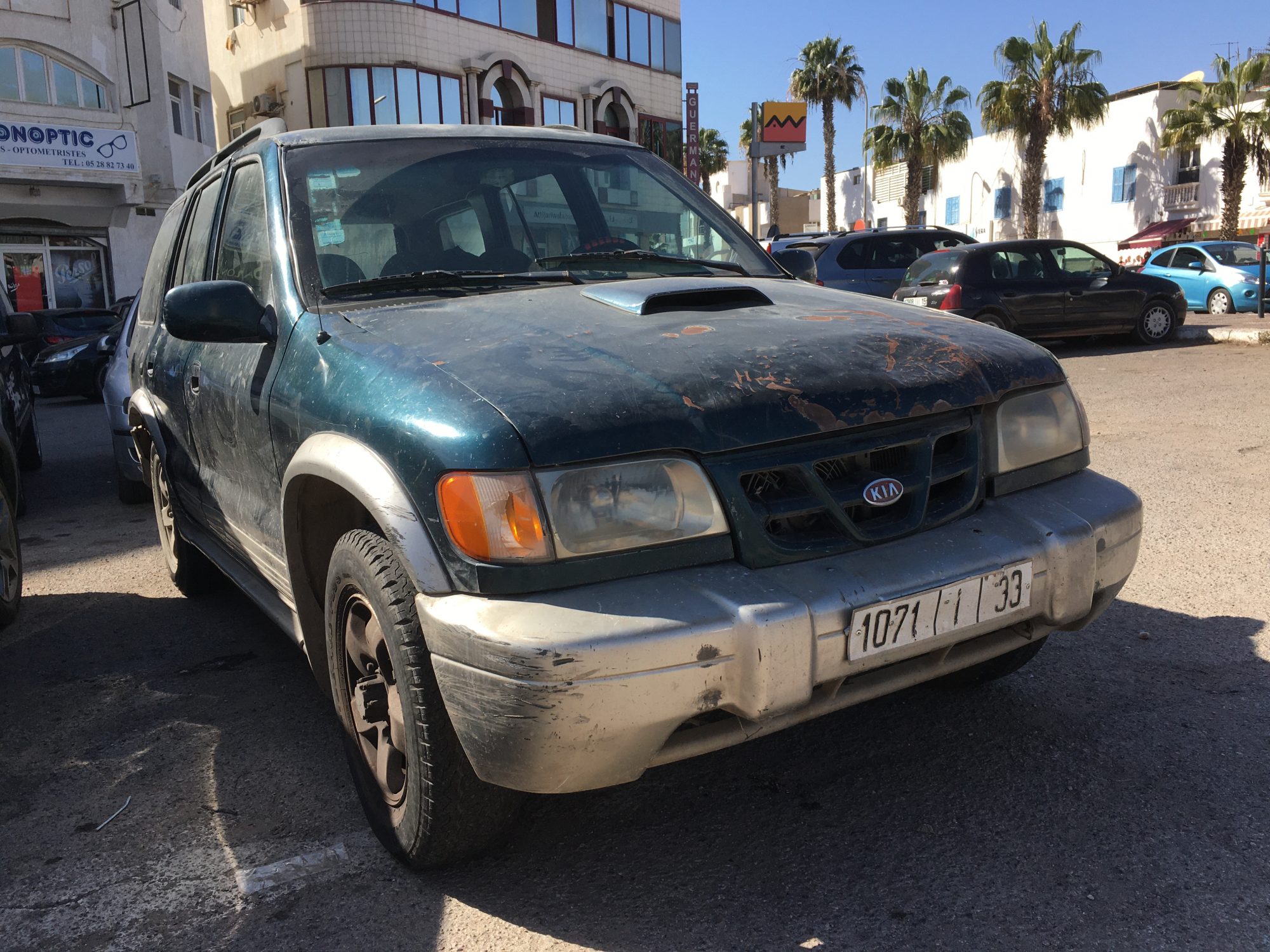 A car right from the Sahara A car right from the Sahara