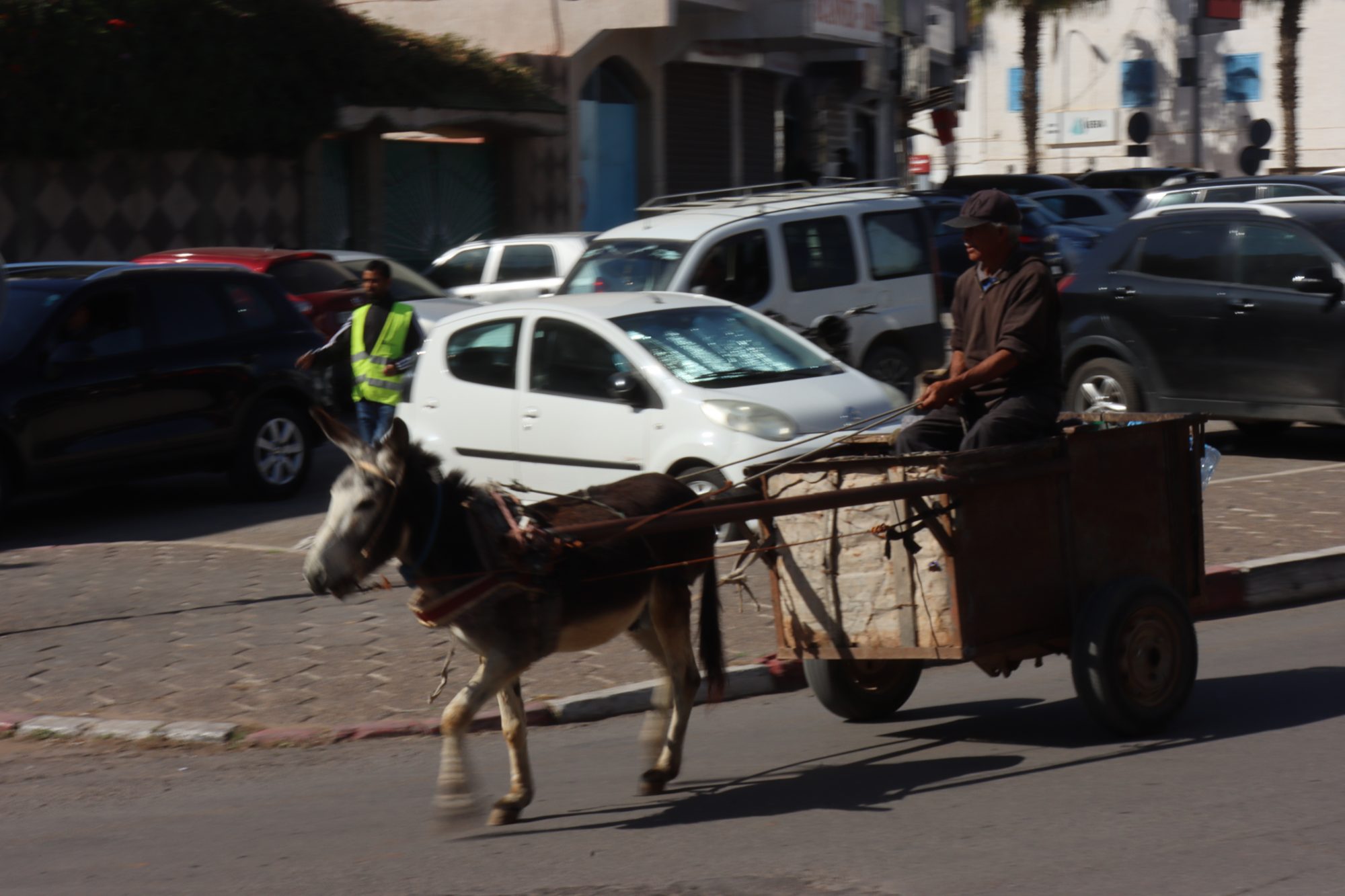 Old and new meet in Morocco Old and new transport in Morocco