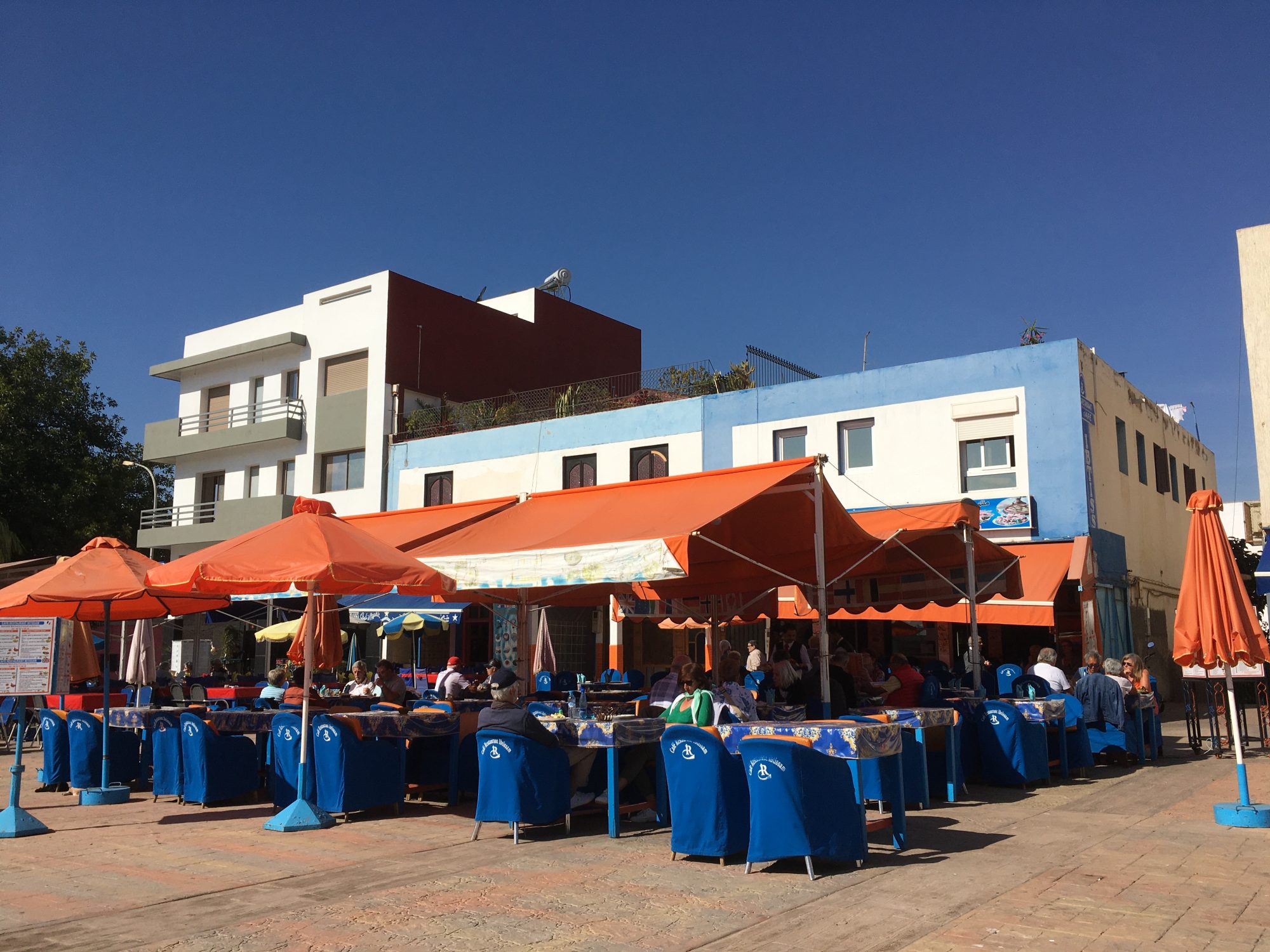 Outdoor restaurant on Talborjt square Outdoor restaurant on Talborjt square