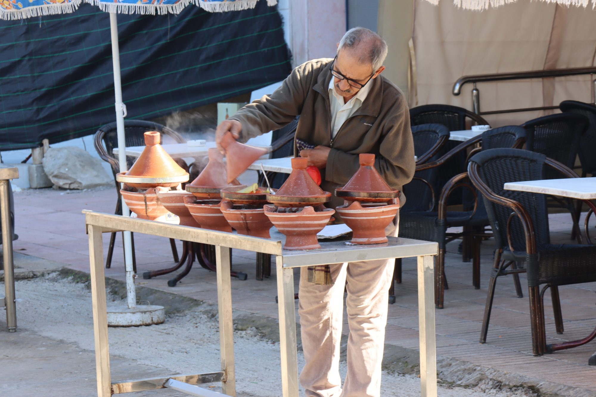 Preparing tagine in Talborjt, Agadir Preparing tagine in Talborjt, Agadir