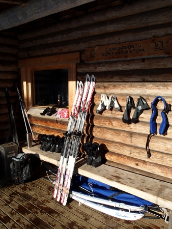 Ski tour in Lapland, our wilderness hut