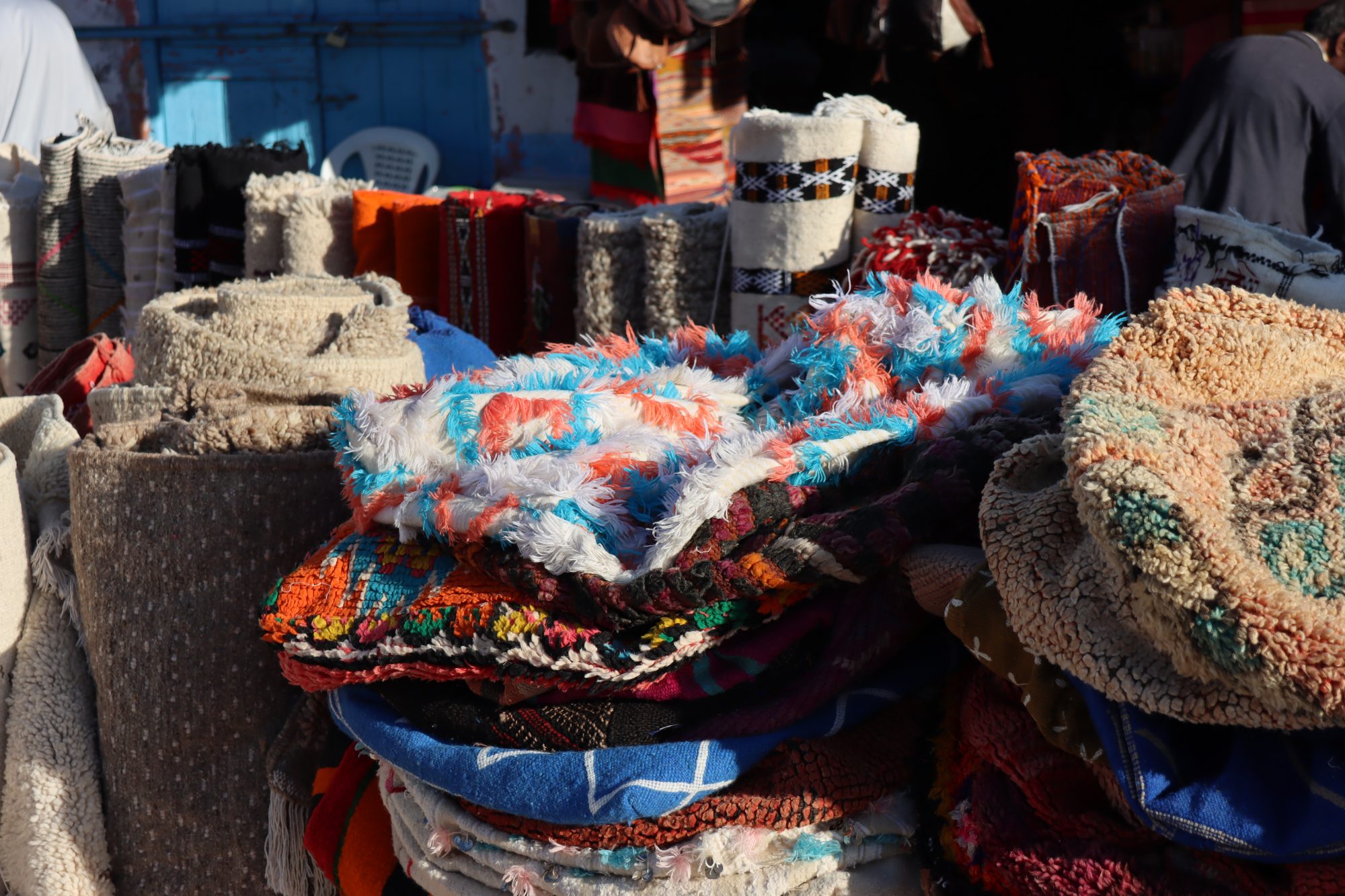 Moroccan items for sale on Taghazout market Moroccan items for sale on Taghazout market