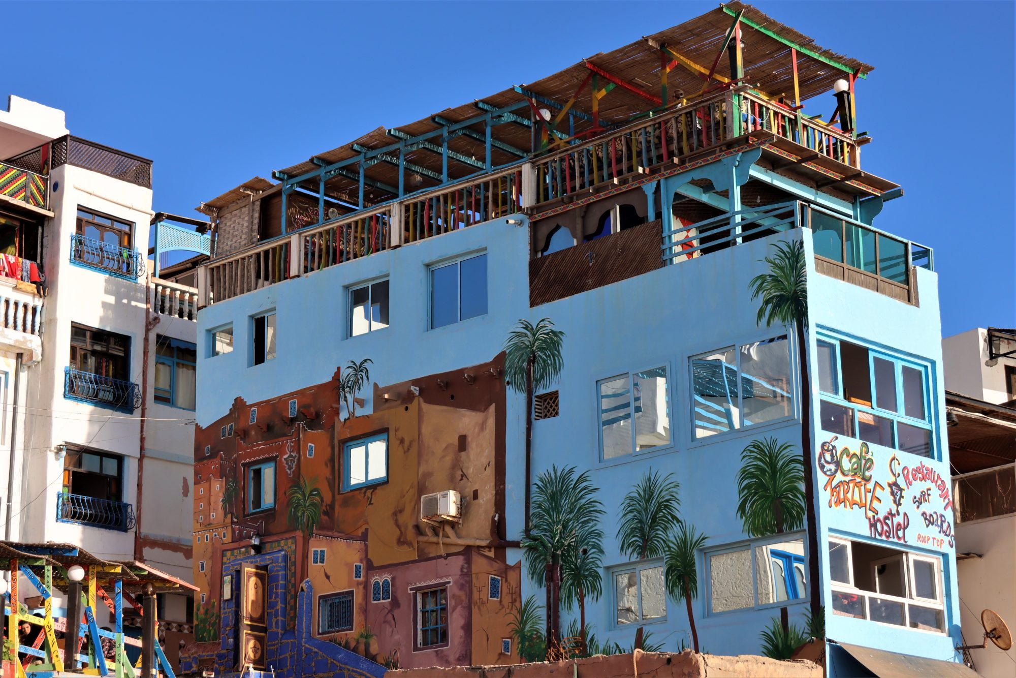 Taghazout, the hostel village Taghazout, the hostel village