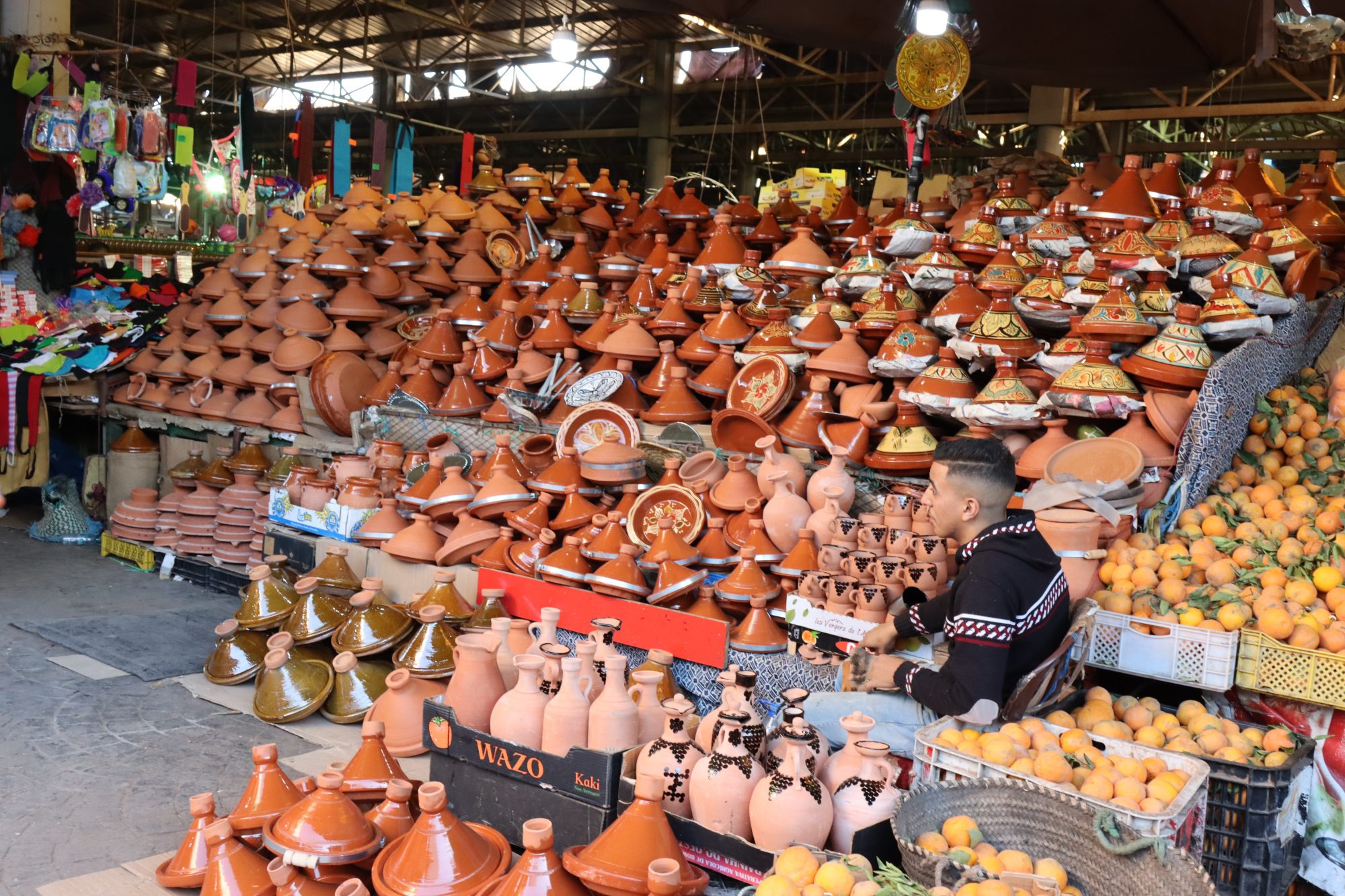 Tagine pots at Souk el Had, Agadir Tagine pots at Souk el Had, Agadir