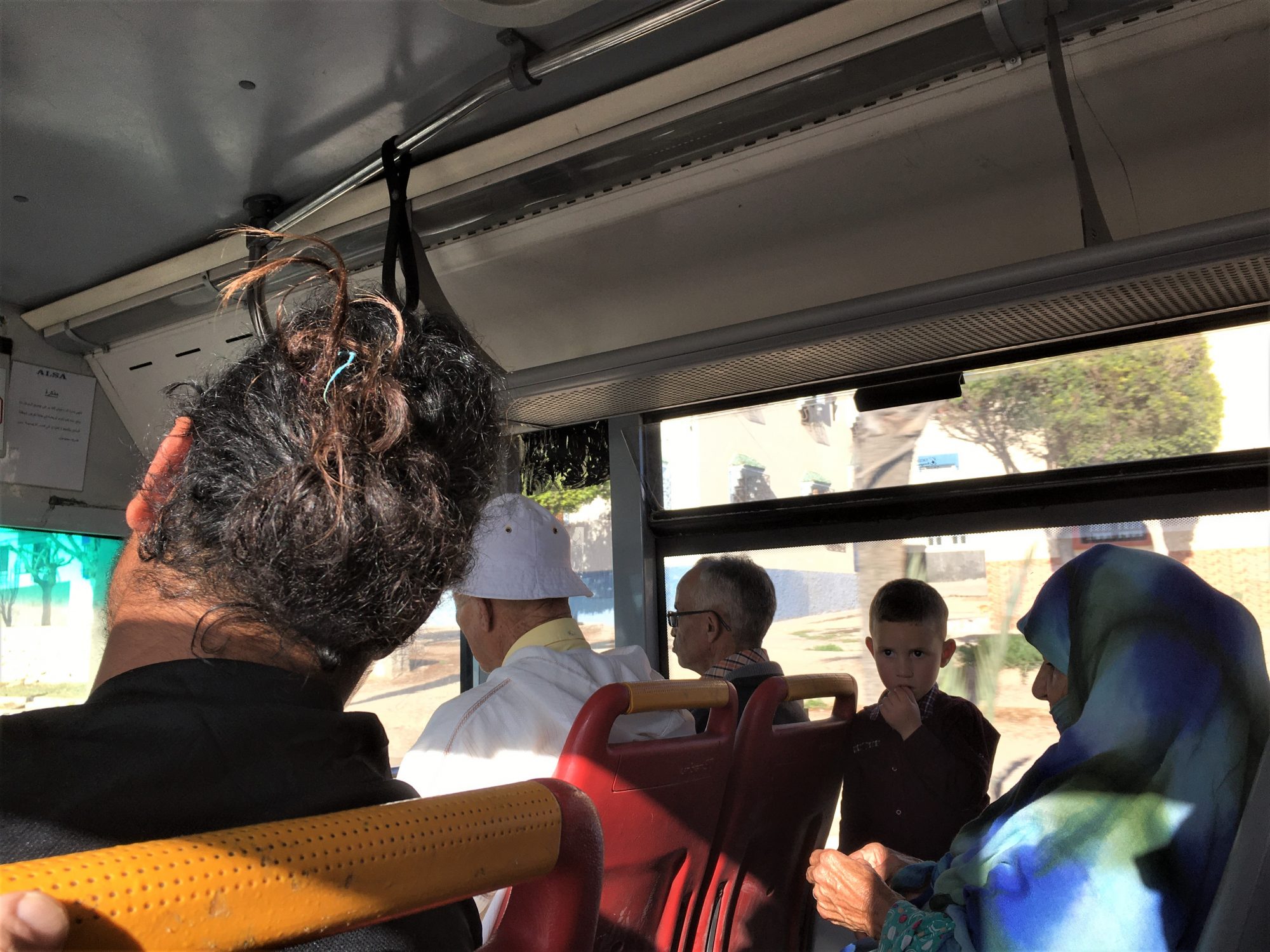 Bus ride Agadir to Taghazout Bus ride Agadir to Taghazout