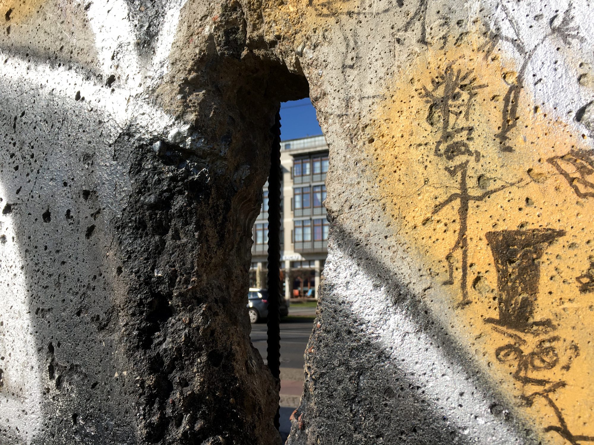 Looking through the Berlin Wall