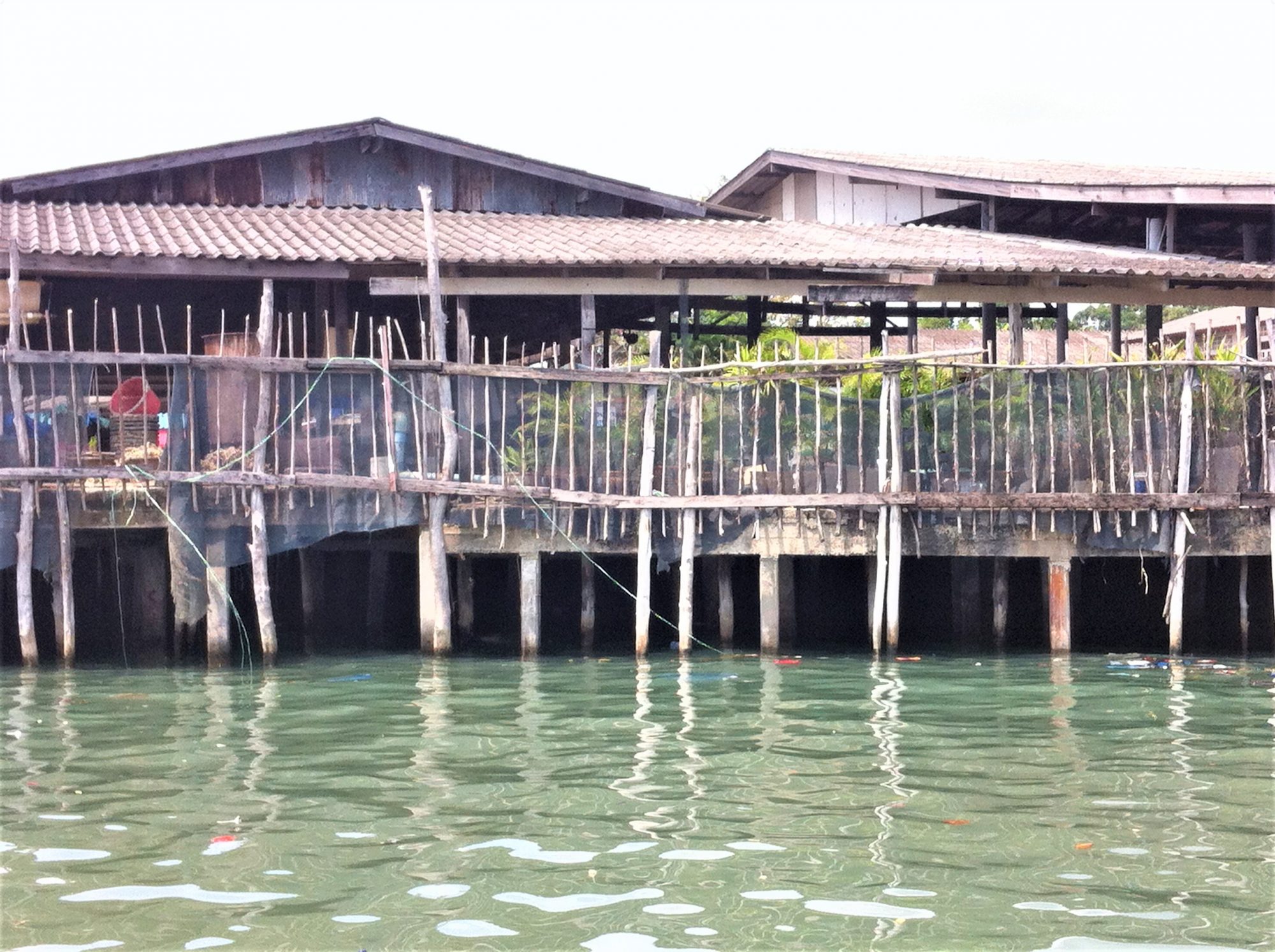 Ban Phe, a Bangkok Bay fishing village built on poles