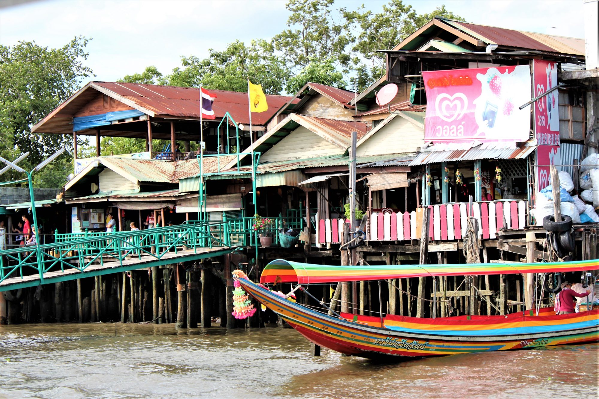 Getting around Bangkok by river boat