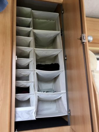 Motorhome travel: plenty of space for clothes