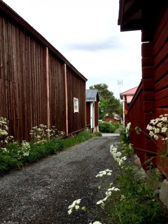 Narrow lanes of Kristinestad, Ostrobothnia