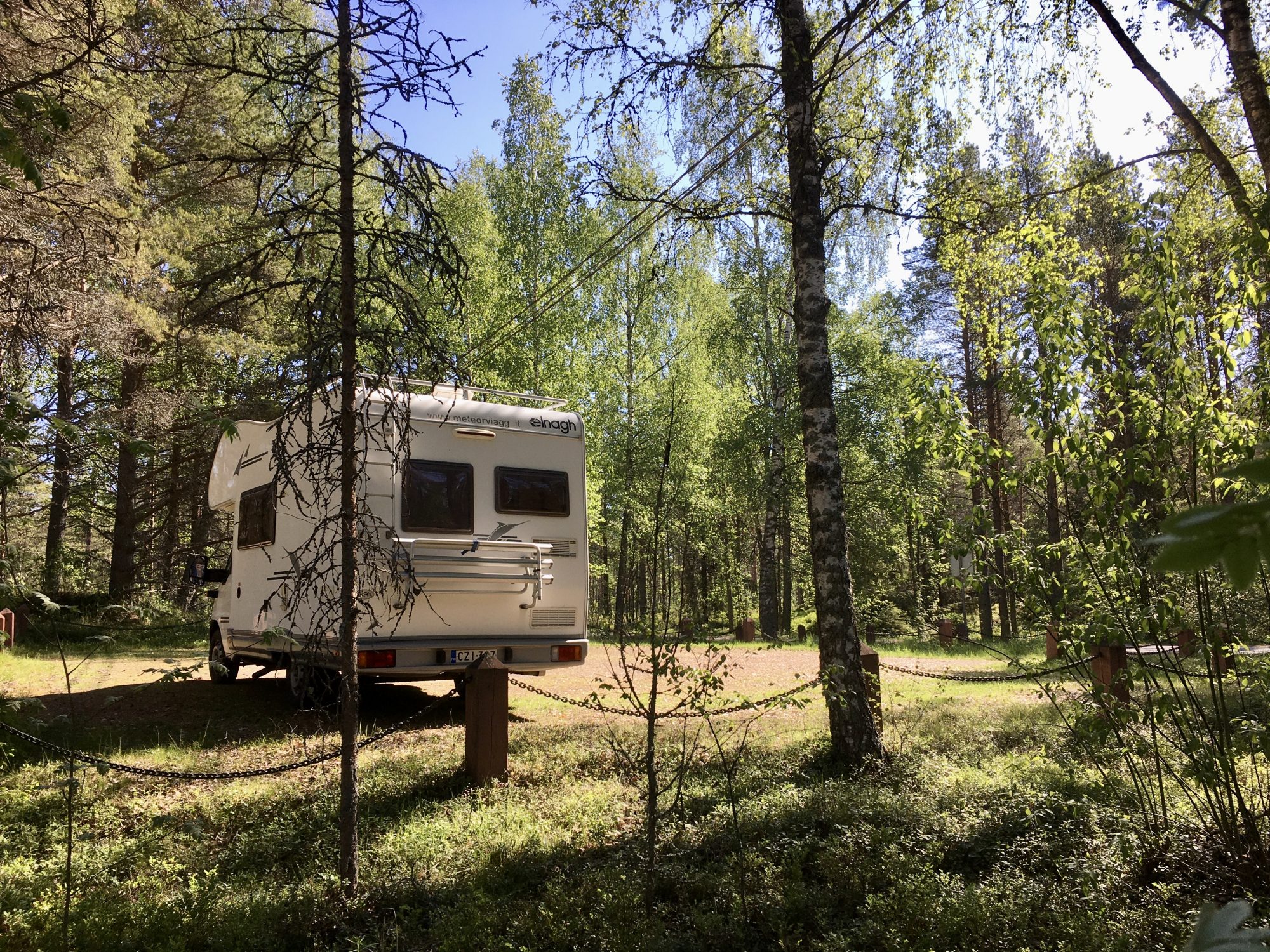 Ostrobothnia road trip, staying overnight at Fäboda Ostrobothnia road trip in a motorhome: Fäboda