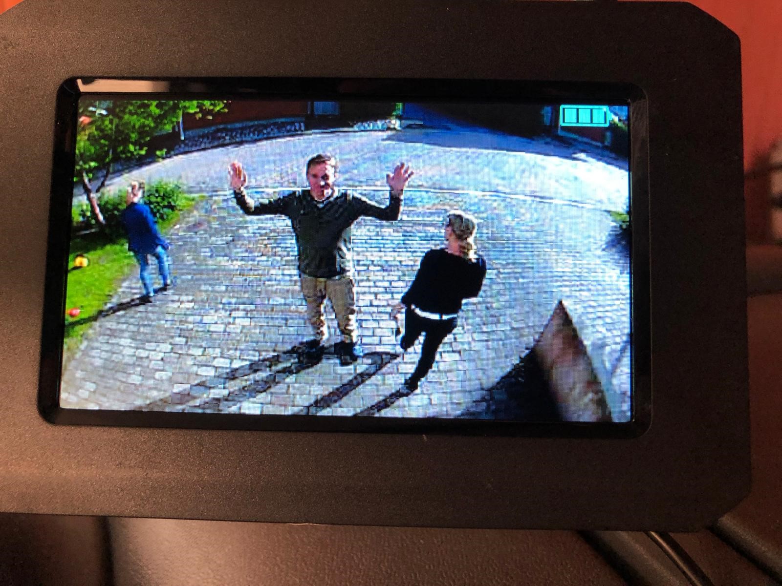 Our motorhome: rear camera Our motorhome: rear camera